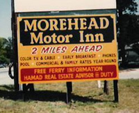 Morehead Motor Inn sign
