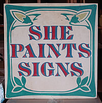 she paints signs 2