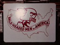 bald headed men of america sign