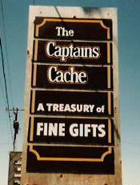 the captains cache sign
