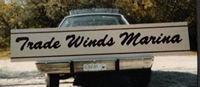 Trade Winds Marina sign