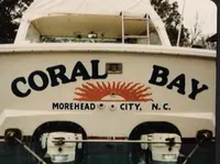 coral bay boat lettering