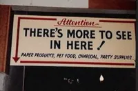 more to see sign