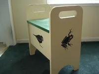 painted animal stool side 2