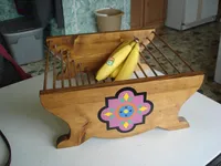 painted wooden fruit holder