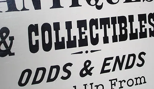 Hand painted sign portfolio